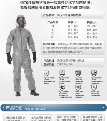 3M 防護(hù)服 專業(yè)防護(hù)的可靠選擇